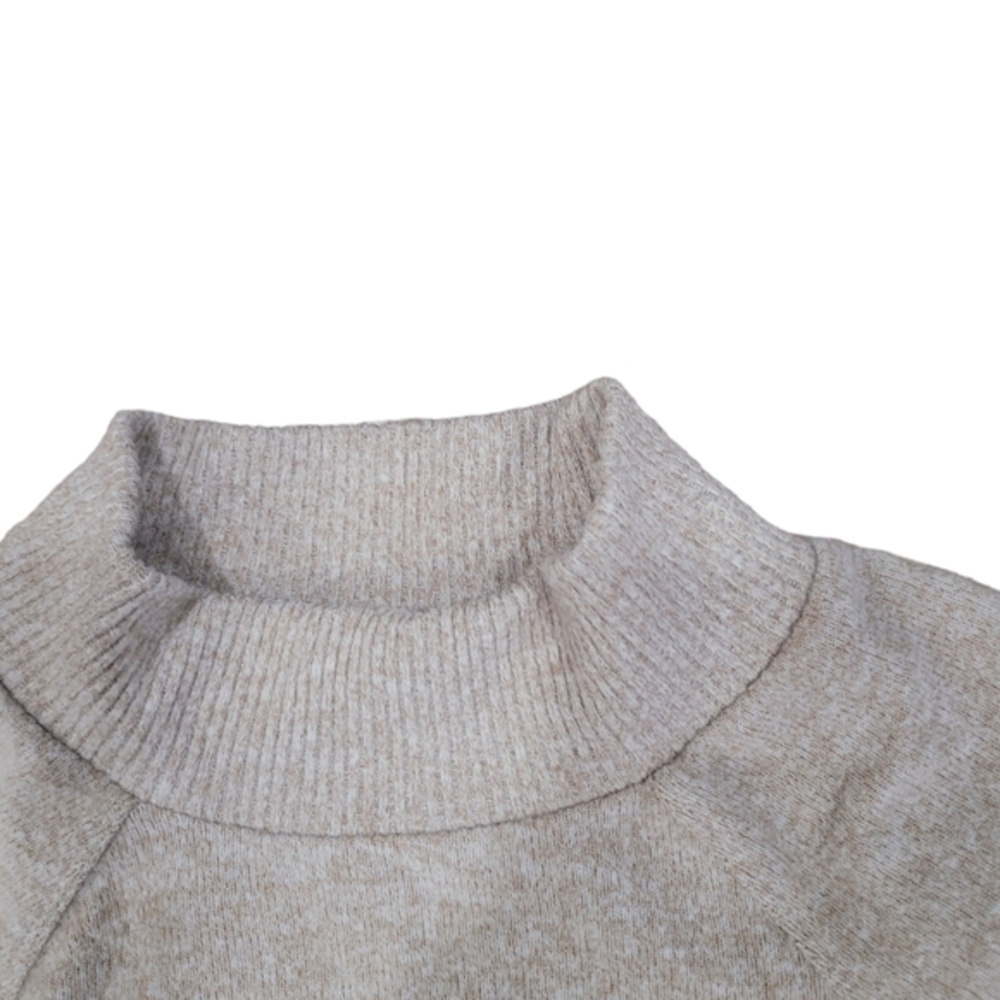 Anthropologie Maeve‎ Mock Neck Sleeve Sweater Ribbed Cuff Casual Knit Pullover - Picture 3 of 6